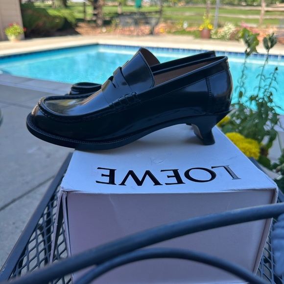 Loewe Black Patent Leather Loafers - Picture 12 of 13